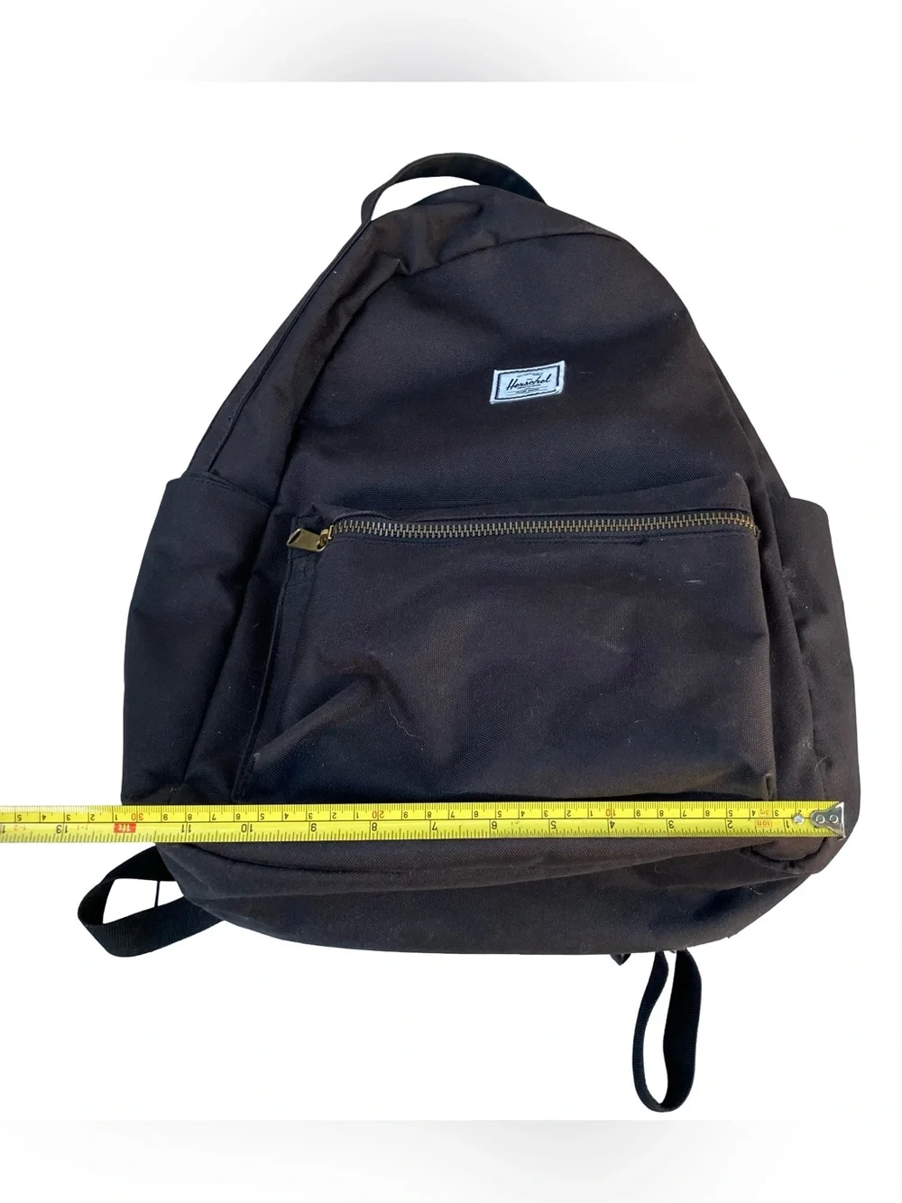 Herschel Supply Co Nova Mini Backpack Black Canvas Dual Carry Handles Bag Logo